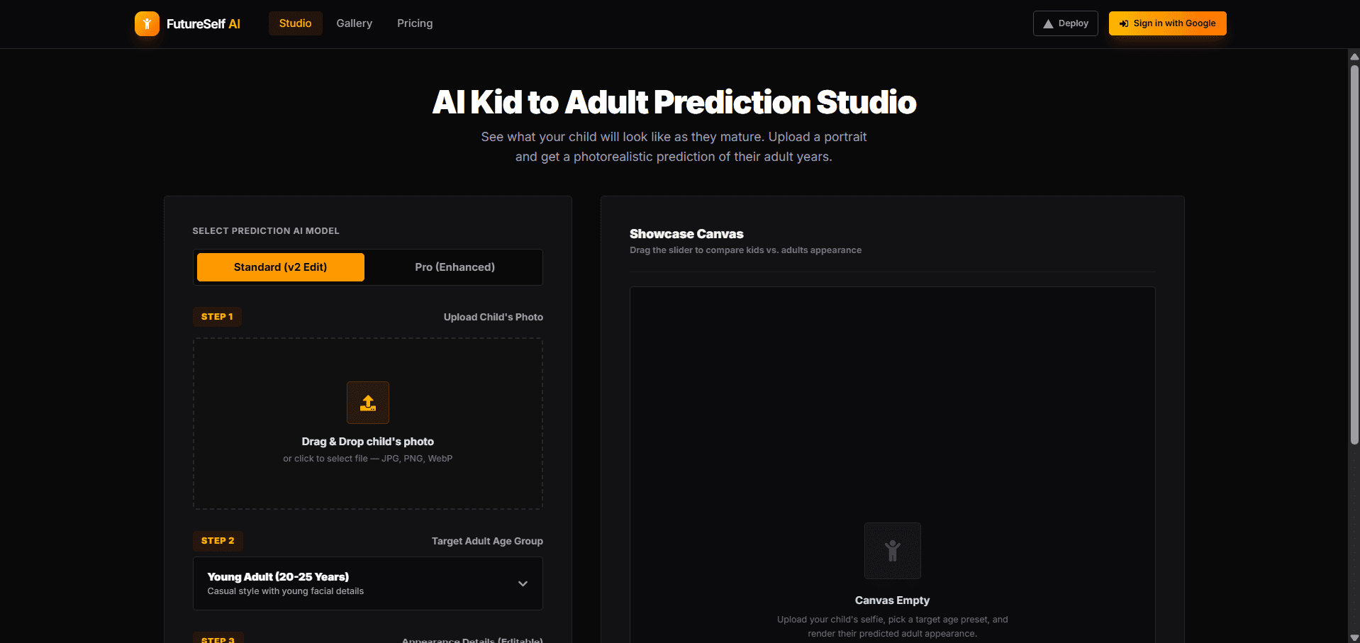 AI Kids-to-Adult Prediction