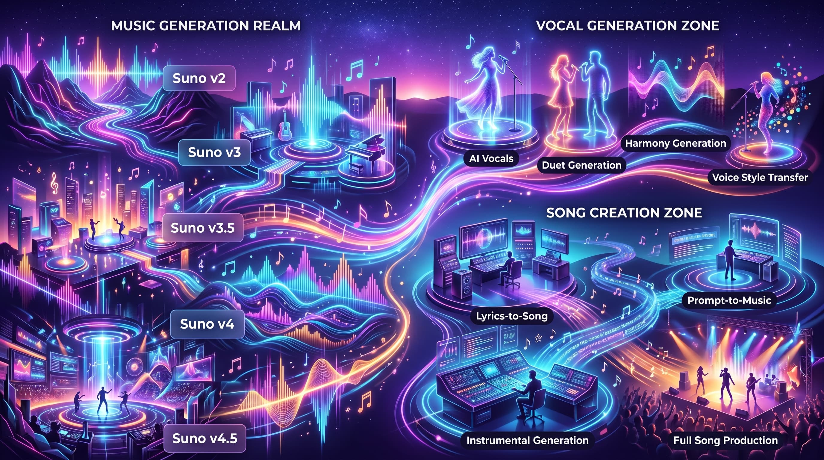 Suno AI models on MuAPI