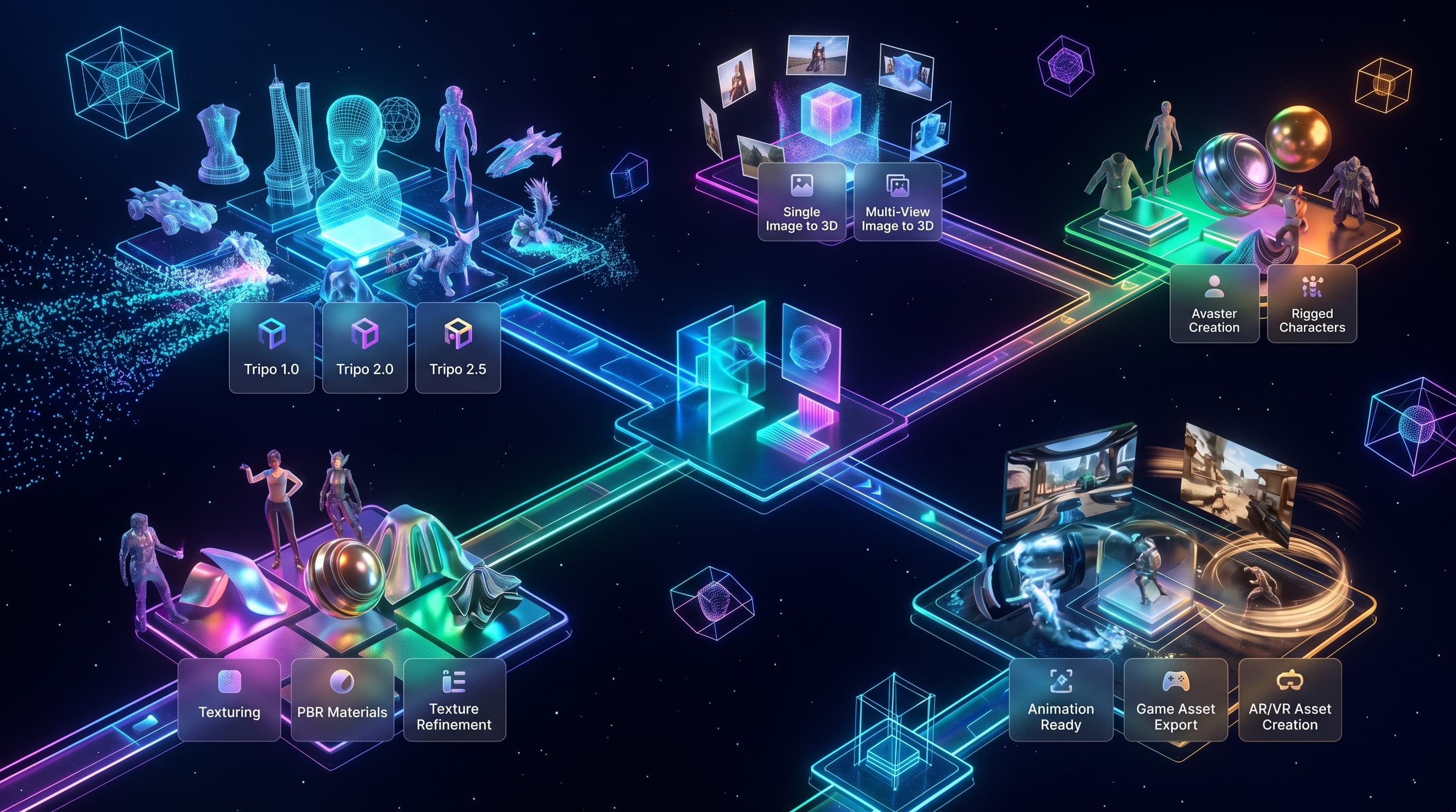 Tripo3D AI models on MuAPI
